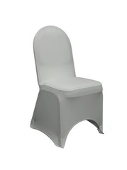 Folding Chair Covers for Party – 12pcs, Gray Universal Spandex Fitted
