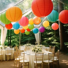 Chinese Paper Lantern Decoration Wedding Party Festival 8″ 10″ 12″ 14″ 16″