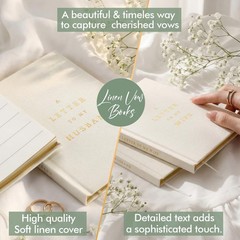 Set of 2 Wedding Vow Books His and Hers Wedding Vow Books Registry Gifts Idea…