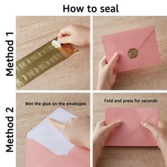 50 Pack Shiny Envelopes with Shiny Cards and Gold Stickers for Invitations an…