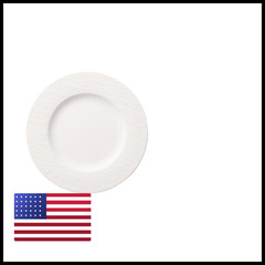 & Manufacture Rock Blanc Dinner Plate 10.5 In Premium Porcelain