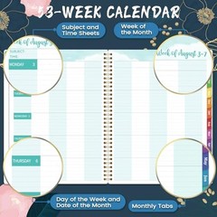 Teacher Planner 2026-2027 – Teacher Lesson 8.5″ x 11″ Dark blue and white