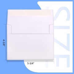 Outdoramic A2 Envelopes Self Seal 500 500 Pack (4-3/8 x 5-3/4 in), White