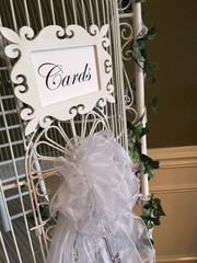 French Victorian Large Bird Cage 6 ft (Approx) Wedding Card Holder