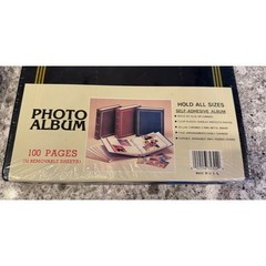 Vintage New Sealed 3 Ring Self Adhesive 50 Sheet Photo Album