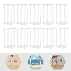 Freestand Floral Riser for Event & Home Decor 10 Pack Clear Acrylic Flower Stand