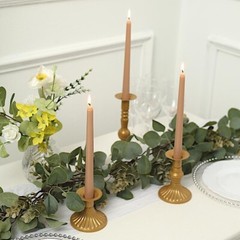 60 Beige Premium 10″ Taper Candles Unscented Dinner Party Wedding Decorations
