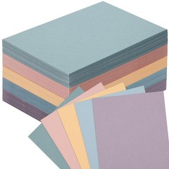 100 Sheets Colored Cardstock 4 x 6 Inch Blank Colorful 4” x 6”, Multicolor 01