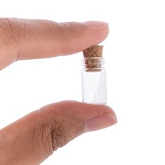 Clear Glass Jars Bottles 50 Pack Mini, Tiny, Cork Stoppers, Arts &