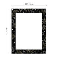 Happy New Year Holiday Letterhead / 50 Festive Fireworks, Fireworks