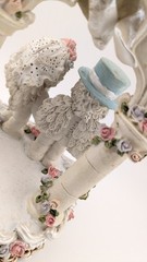 Vintage Dreamsicles Wedding Cake Topper Pastel Floral ‘Kristin’