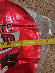 17″ (10-in a pack) Red, Blk, White Graduation Mylar Balloons.