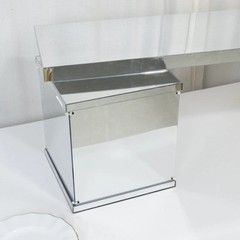 46″ x 12″ SILVER Plexiglass Connector Plate for Rectangular Pedestal STANDS