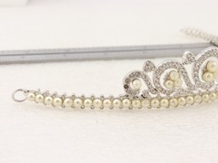 Used-v.g. SWAN SWAROVSKI PRINCESS PEARLS TIARA 1503308 – Wedding – Bridal – Prom