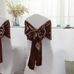 Pack Satin Table Runner x 108 Inch, Smooth Table Runners for Wedding 12 Brown