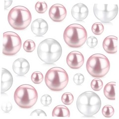 230 Pieces Floating Pearls for Vases Filler, 20/14/10mm Pearl Beads Pink&white