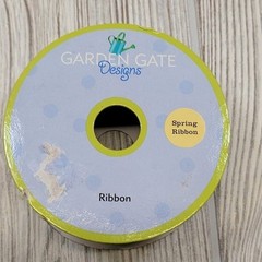 Garden Gate Designs Ribbon Craft Blue Purple Polka Dot 1.5in x 12ft 2006