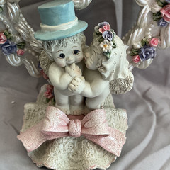 2000 Dreamsicles-At The Alter-Cherub/Angel Bride and Groom-Cake Topper/Figurine