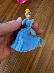 Disney Princess PVC Cake Topper Lot Of 3 Cinderella Belle Aurora