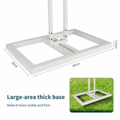 3ft/6ft/10ft Wedding Canopy Chuppah Drape Stand Heavy Duty Square Pipe Frame Kit