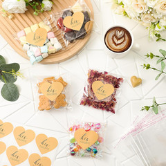 200 Set Self-Sealing Wedding Favor Stickers for Candy Bags 4×6 Inches