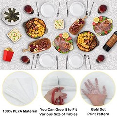 Plastic 54 X 108 Lace Paper Table Cloth Disposable for 6 Pack Lace Tablecloth