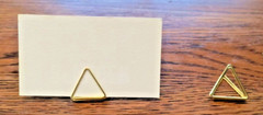 Simple Triangle Gold Metal Place Card Holder 60 Pieces