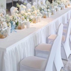 10 White Spandex Chair Cover Stretch Fit Wedding Reception Party Banquet Decor