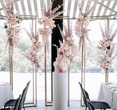 3 pcs Heavy Duty Backdrop Arch Stands for Wedding Flower Arrangement Decoration