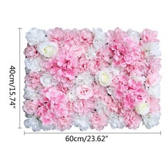 6* Premium Flower Wall Panels Artificial Wedding Decor Party Home Floral Decor