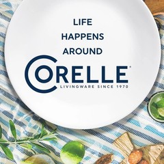 Corelle Square Simple Lines Dinner Plate Set 6 Pack 1107743