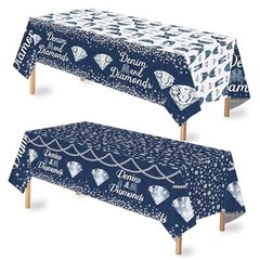 Denim and Diamonds Party Supplies Tablecloths 2PCS Denim Theme Party