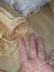 Gold Organza Chair Bow Sash Sashes 102″x6″ Wedding Banquet Reception 50 Pieces
