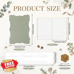 Gersoniel Sage Green Wedding Seating Chart Kit