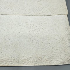 Vintage White Wedding Album w/ 8 Photos 1940s Black & White Vtg Bridal