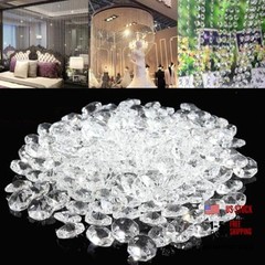 BRAVECOW 200Pcs/Set K9 Glass Crystal Garland Strands Hanging Chandelier Gem