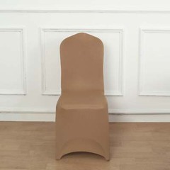 10 Taupe Spandex Fitted Banquet Chair Covers Wedding Party Reception Decorations