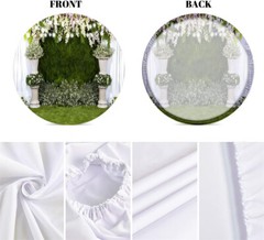 Flowers Wall Round Photography Background Wedding Arch Stand Cover Backdrop