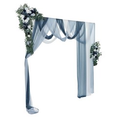Decorative Artificial Flowers Artificial Wedding Arch Flower Kit With Drapes