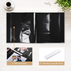 potricher Photo Album for 4×6 1000 Photos Linen Cover 1000 Pockets, Gray
