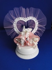 New Vintage Wilton Petite «Bells & Buds Wedding CakeTop, 106-1000