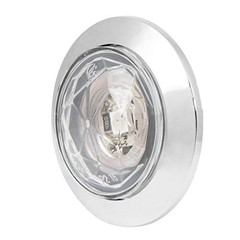 75324 Light (1-1/4″ Diamond 1LED Dual Func) White/Clear Bezel