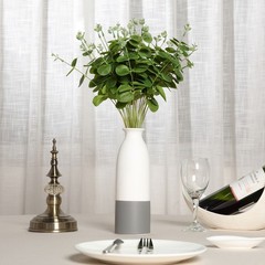 6 Bushes 19″ Light Green Eucalyptus Artificial Greenery Wedding Party Bouquets