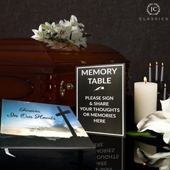 Funeral Guest Book | Memorial | for Cross Design