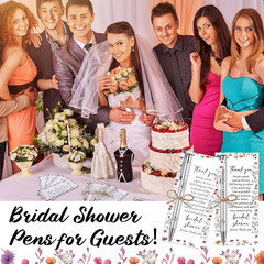 30 Sets Bridal Shower Favors for Guests Wedding Pens Bulk with Thank You Cards B