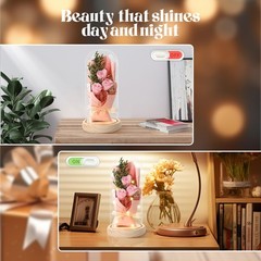Mother’ s Day Gifts Forever Flowers Bouquet, Preserved Pink Rose