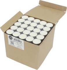Stonebriar 100 Pack Unscented 8 Hour Extended Burn Time Tea Light Candles, White