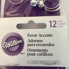 72 Wilton Novelty Diamond Engagement Ring Wedding Favors Embellishments – NEW!