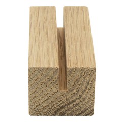 Oak Wood Table Number Holders | 2.5″ Wide & 1″ Tall | For Acrylic & Paper Cards