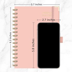 RETTACY Undated Planner, Weekly and Monthly, 53 Weeks and 12 Months, Medium S…